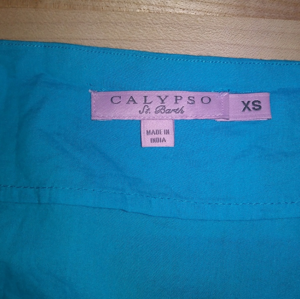 🍂🍁Calypso St. Barth Embroidery Shirt 3/4Sleeves - Picture 8 of 8